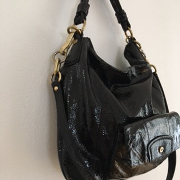 Coach Kristin Patent Leather Hobo / Crossbody Bag - Picture 8 of 17